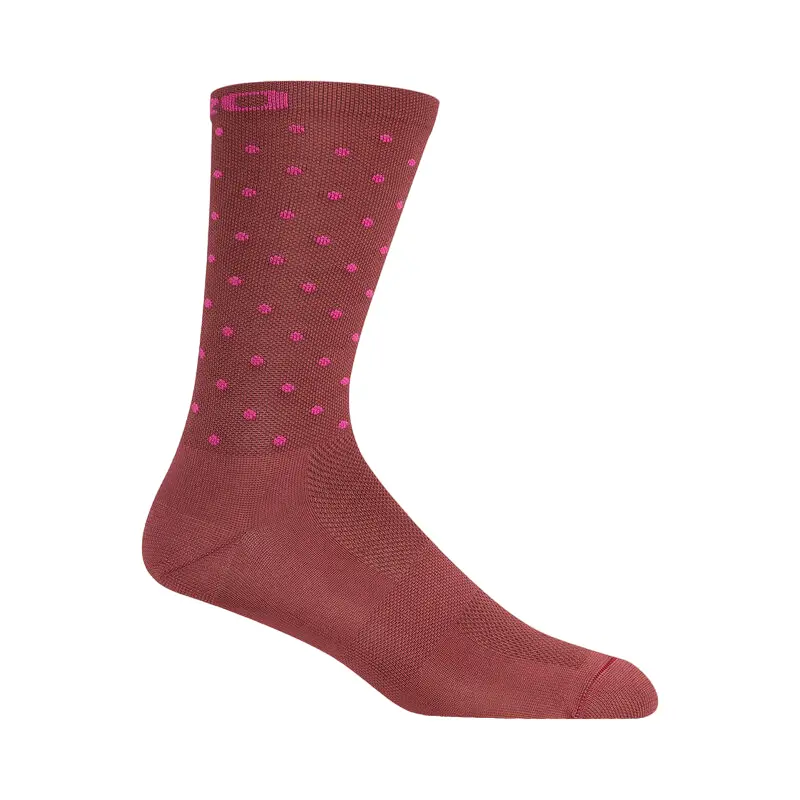 Giro Comp Racer 6" High Rise Sock - Dark Cherry-Raspberry 1
