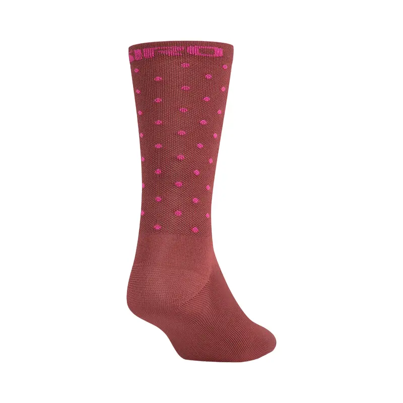 Giro Comp Racer 6" High Rise Sock - Dark Cherry-Raspberry 2