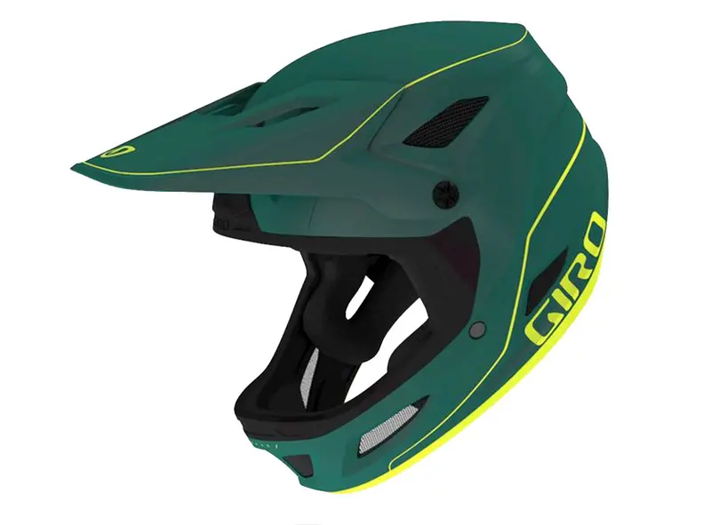 Giro Disciple Mips Full Face Helmet - Matt True Spruce-Citron - 2020 1