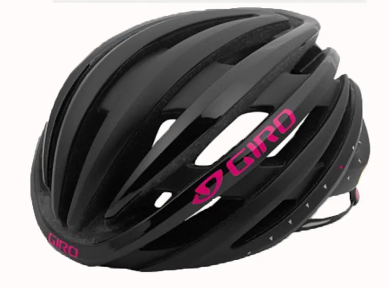 Giro Ember Mips Road Helmet - Womens - Matt Black-Bright Pink 1