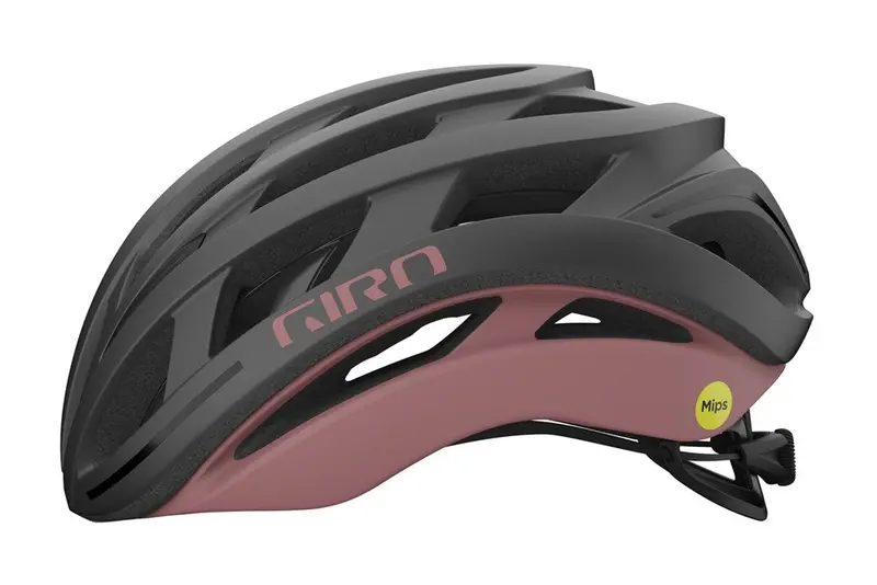 Giro Helios Spherical Road Helmet - Matt Metallic Coal-Dusty Rose 1