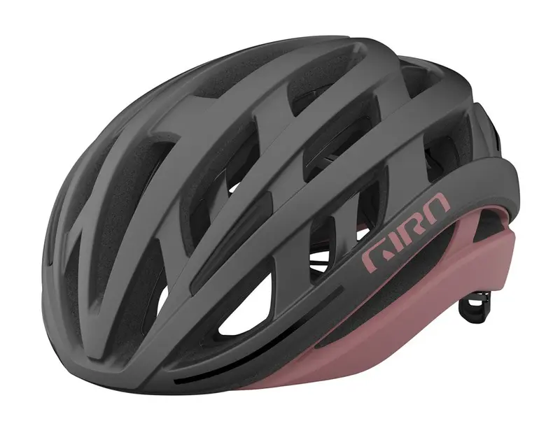 Giro Helios Spherical Road Helmet - Matt Metallic Coal-Dusty Rose 2