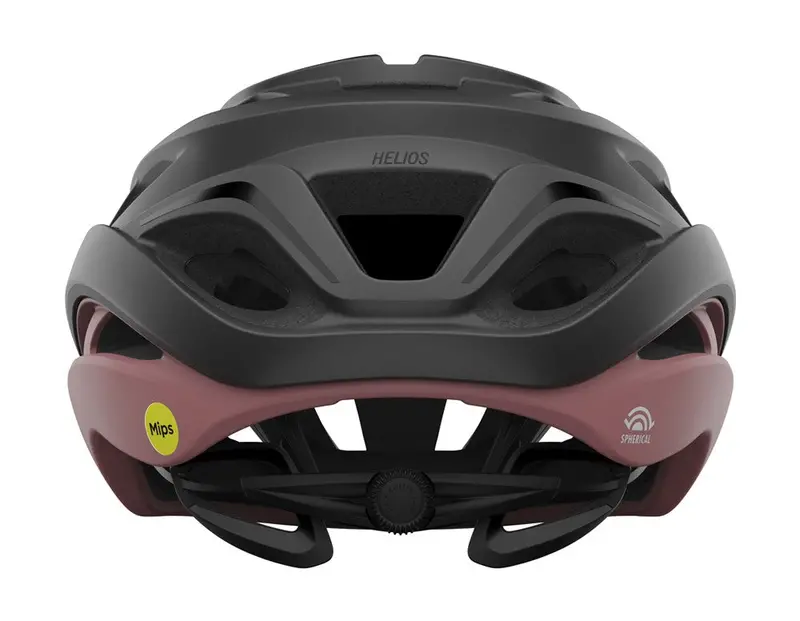 Giro Helios Spherical Road Helmet - Matt Metallic Coal-Dusty Rose 3
