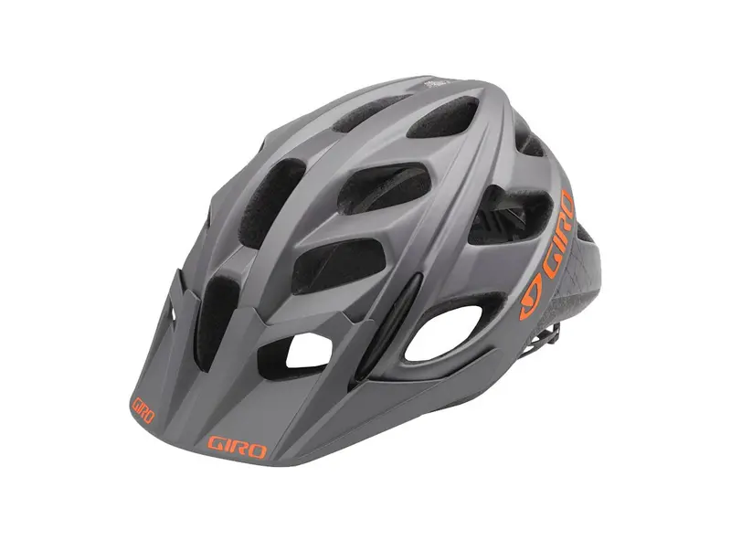 Giro Hex Mtb Helmet - Matt Titanium-Orange Flame 1