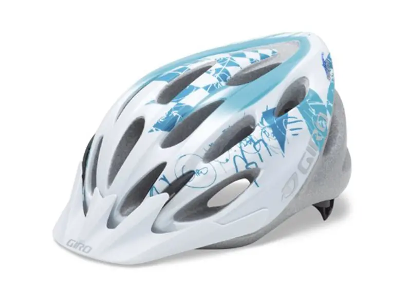 Giro Indicator Road Helmet - White-Turquoise 1