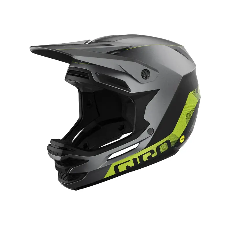Giro Insurgent Spherical Full Face Helmet - Matt Black-Ano Lime 1
