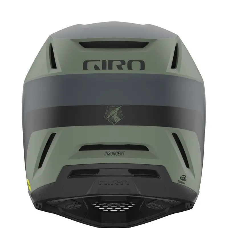 Giro Insurgent Spherical Full Face Helmet - Matt Hedge Green-Dark Shark 3