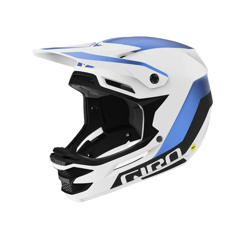 Giro Insurgent Spherical Full Face Helmet - Matt White-Ano Blue 1