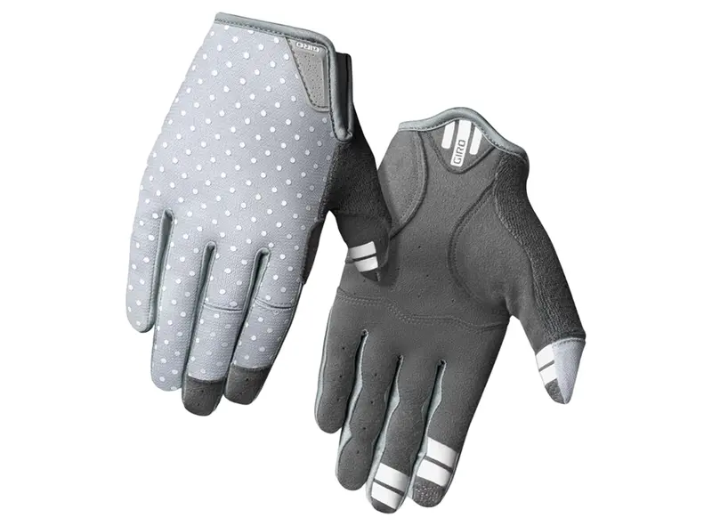 Giro La Dnd Mtb Glove - Womens - Sharkskin-White Dot 1