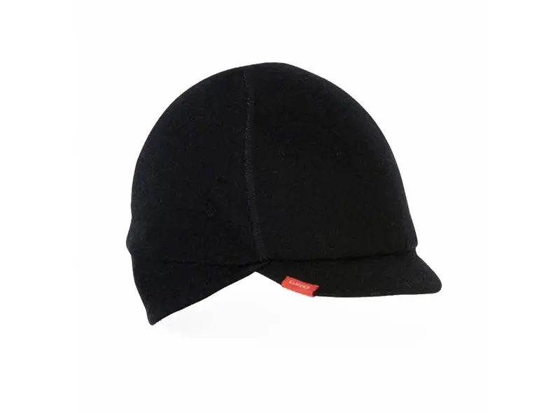 Giro Merino Wool Ear Flaps Under Helmet Cycling Cap - Black 1