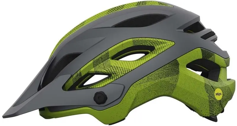 Giro Merit Spherical Mtb Helmet - Matt Metallic Black - Ano Lime 2