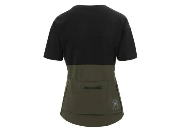 Giro Ride Short Sleeve Mtb Jersey - Womens - Black-Trail Green 2
