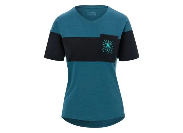 Giro Ride Short Sleeve Mtb Jersey - Womens - Harbor Blue-Black 1