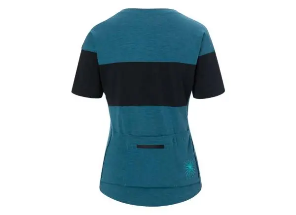 Giro Ride Short Sleeve Mtb Jersey - Womens - Harbor Blue-Black 2