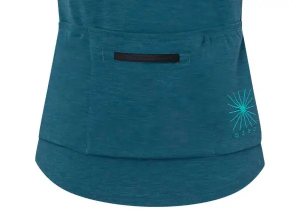 Giro Ride Short Sleeve Mtb Jersey - Womens - Harbor Blue-Black 3