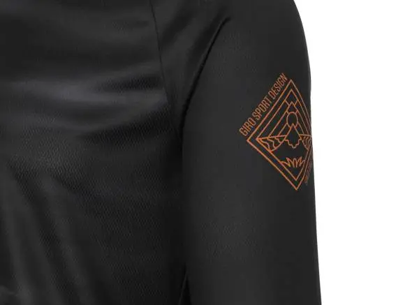 Giro Roust Long Sleeve Mtb Jersey - Black Hot Lap 3