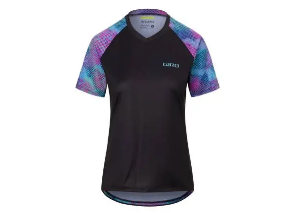 Giro Roust Short Sleeve Mtb Jersey - Womens - Black Chromadot 1