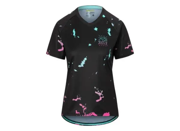 Giro Roust Short Sleeve Mtb Jersey - Womens - Black Ice Dye 1