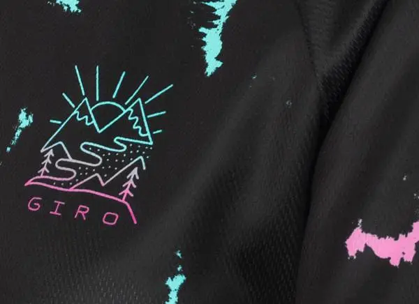 Giro Roust Short Sleeve Mtb Jersey - Womens - Black Ice Dye 3