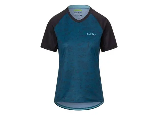 Giro Roust Short Sleeve Mtb Jersey - Womens - Harbor Blue Scree 1