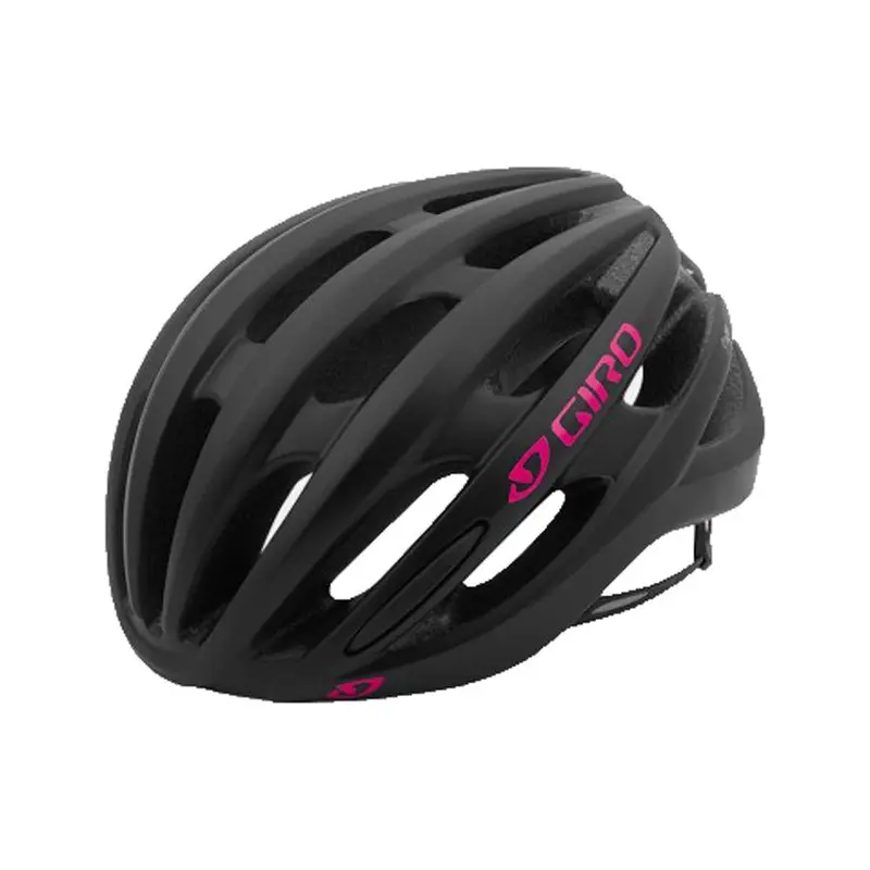 Giro Saga Road Helmet - Womens - Matt Black-Bright Pink 1