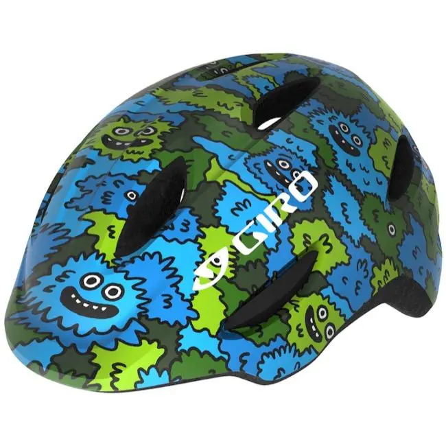 Giro Scamp Child Helmet - Blue-Green Creature Camo 1
