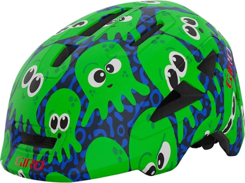 Giro Scamp Mips Ii Child Helmet - Matt Midnight-Bright Green Inked 1