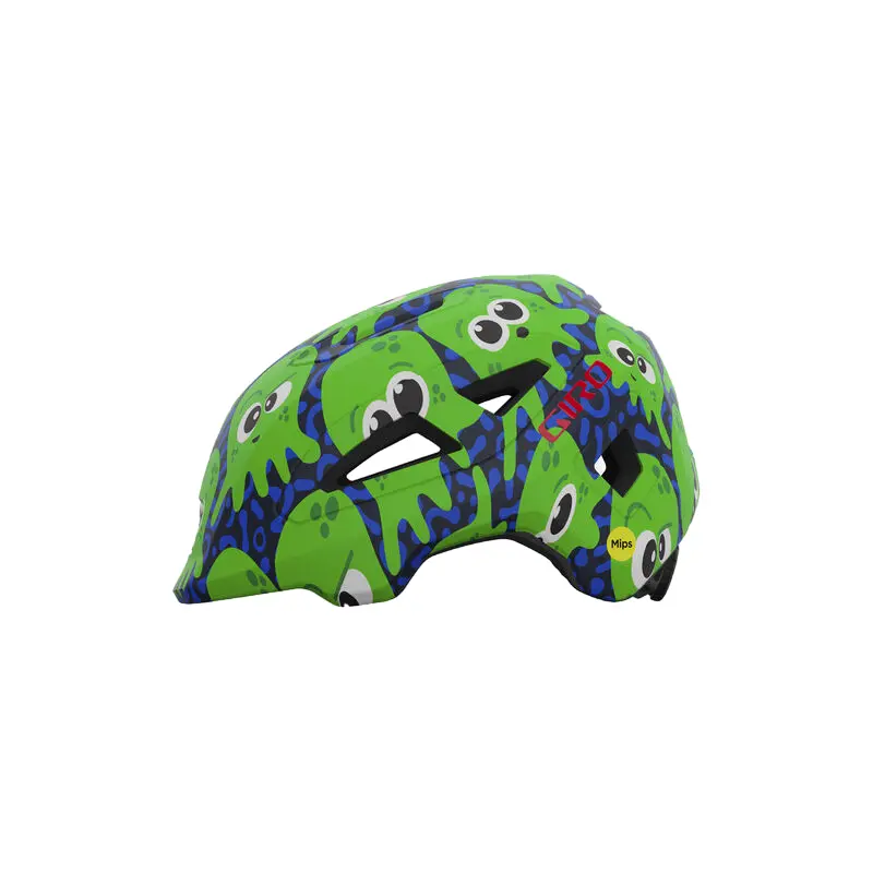 Giro Scamp Mips Ii Child Helmet - Matt Midnight-Bright Green Inked 2