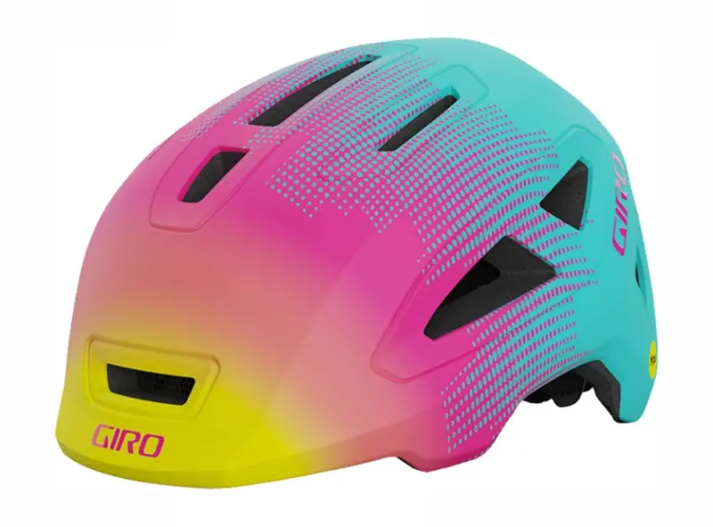 Giro Scamp Mips Ii Child Helmet - Matt Teal-Pink Towers 1