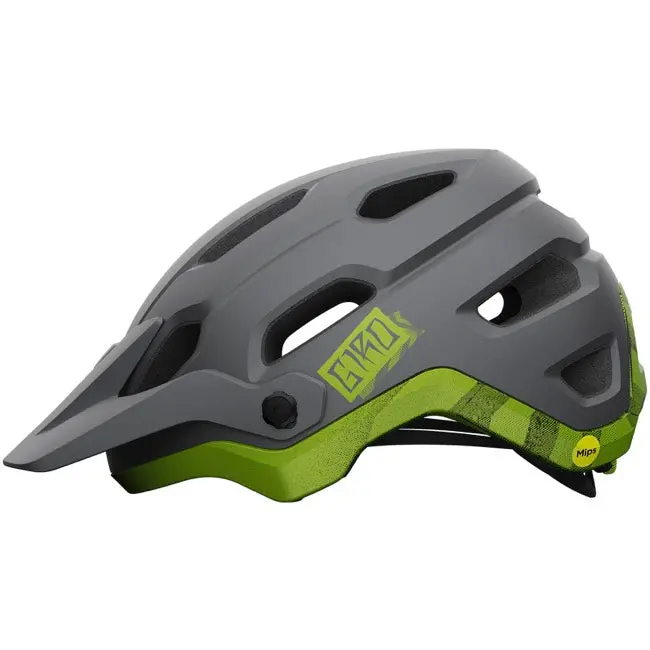 Giro Source Mips Mtb Helmet - Matt Metallic Black-Ano Lime 2