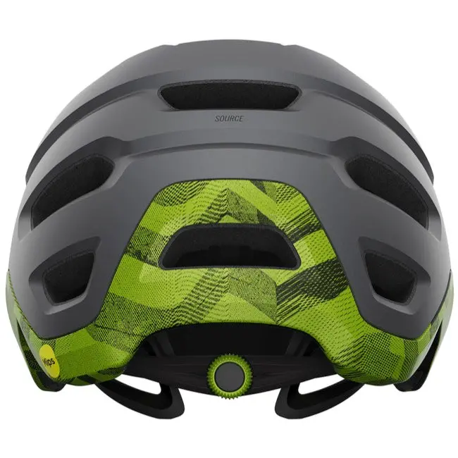 Giro Source Mips Mtb Helmet - Matt Metallic Black-Ano Lime 3