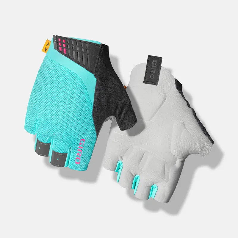 Giro Supernatural Road Cycling Glove - Womens - Screaming Teal-Neon Pink 1