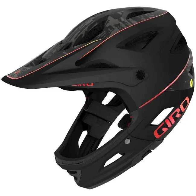 Giro Switchblade Mips Full Face Helmet - Matt Black Hypnotic - 2020 1