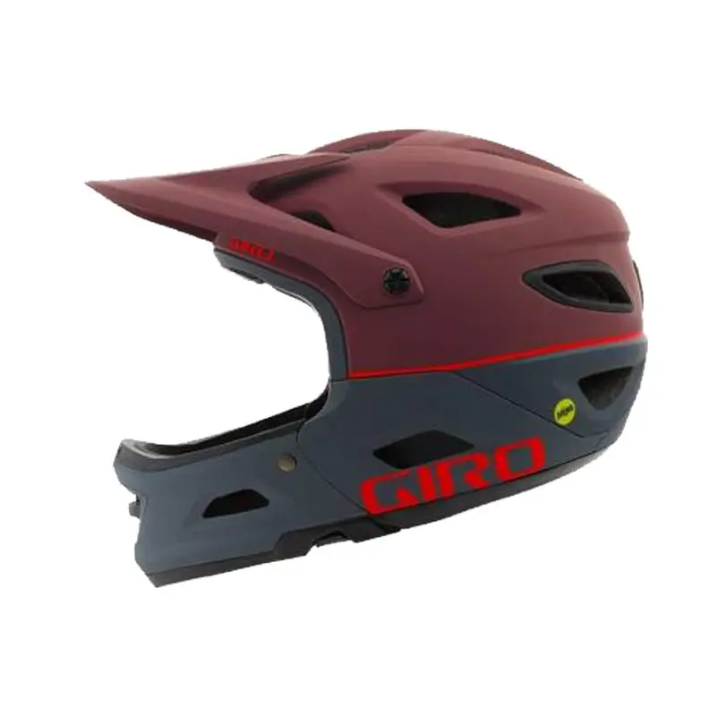 Giro Switchblade Mips Full Face Helmet - Matt Dark Slate-Maroon 1