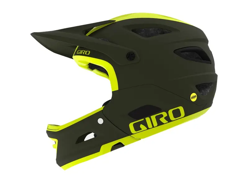 Giro Switchblade Mips Full Face Helmet - Matt Olive-Citron - 2019 1