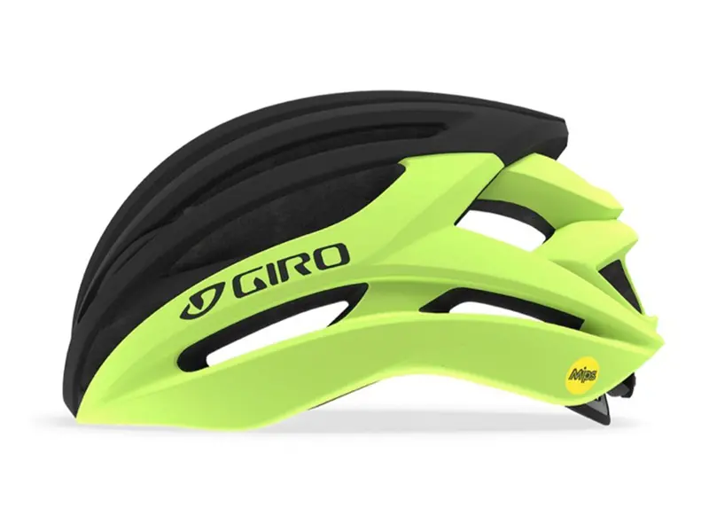 Giro Syntax Mips Road Helmet - Matt Highlight Yellow-Matt Black - 2019 1