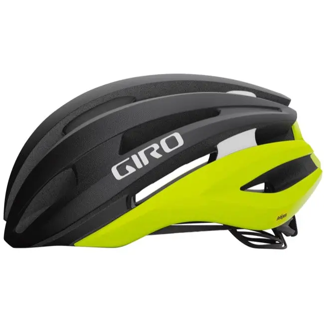 Giro Synthe Mips Ii Road Helmet - Matt Black-Hi-Viz Yellow - 2021 1