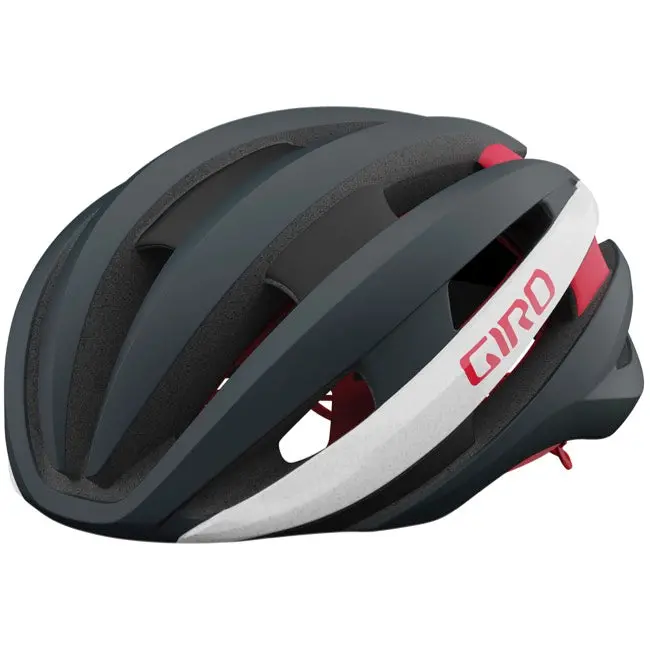 Giro Synthe Mips Ii Road Helmet - Matt Gray-White-Red - 2021 2