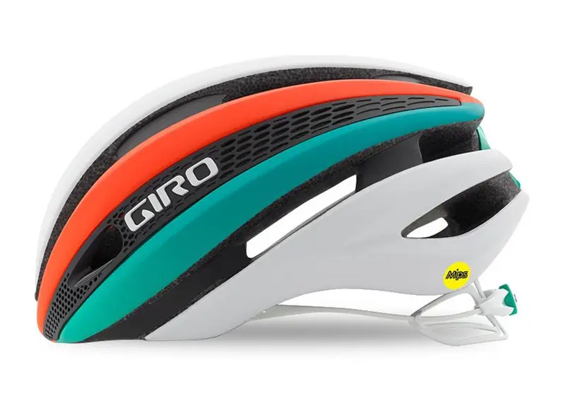 Giro Synthe Road Helmet - White-Turquoise-Vermillion - 2017 1