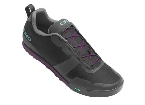 Giro Tracker Fastlace Mtb Shoe - Womens - Black-Throwback Purple 1