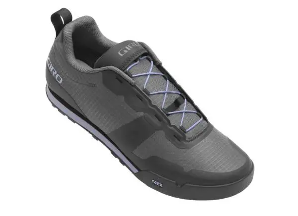 Giro Tracker Fastlace Mtb Shoe - Womens - Dark Shadow-Lavender Gray 1