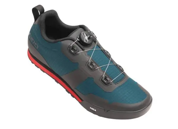 Giro Tracker Mtb Shoe - Harbor Blue-Bright Red - 2022 1