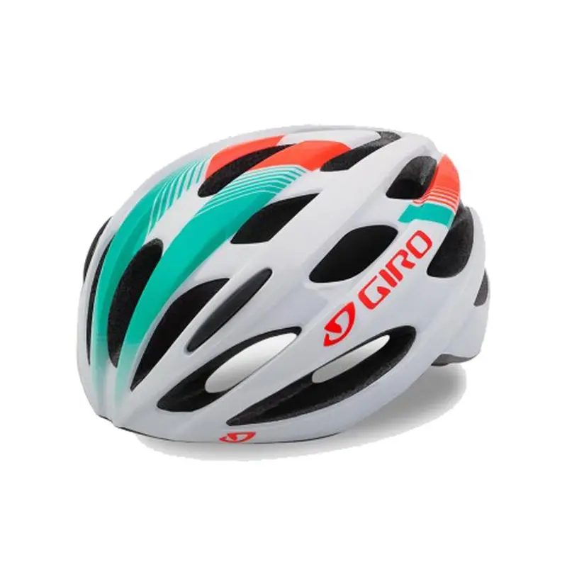 Giro Trinity Mtb Helmet - Matt White-Turquoise-Vermillion 1