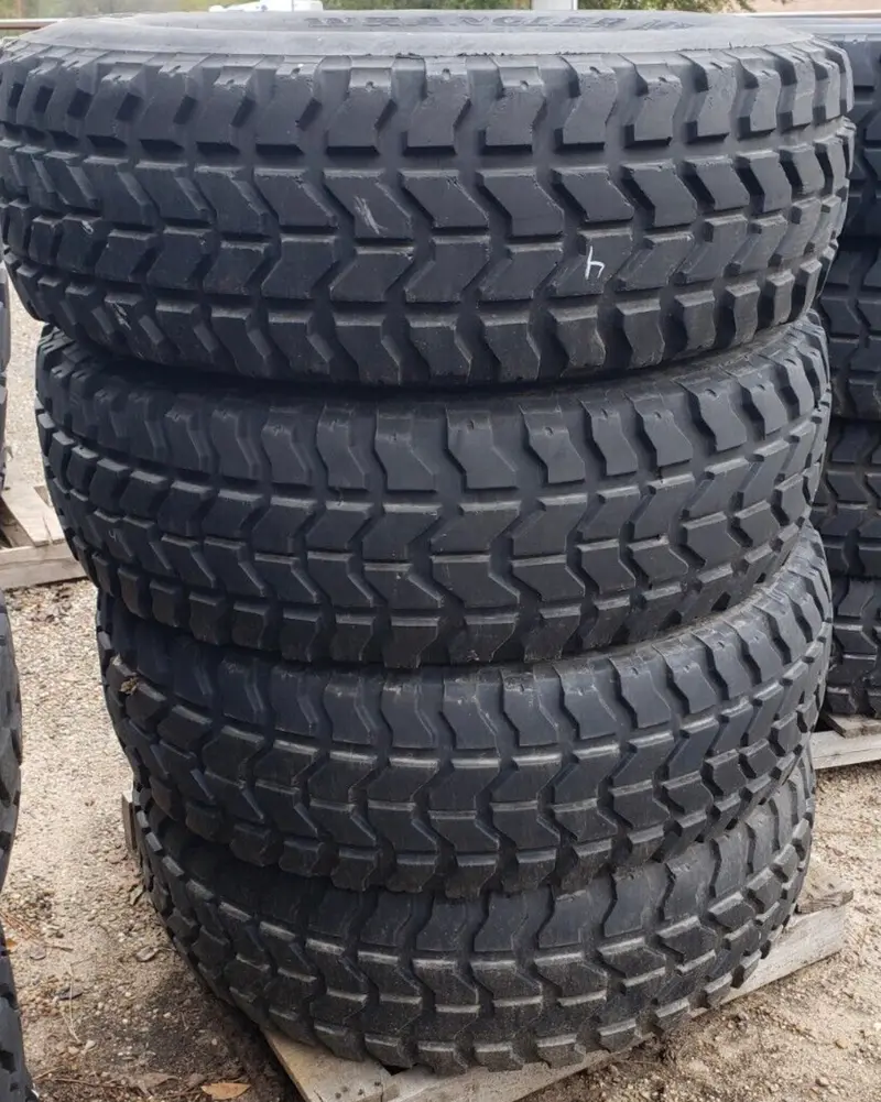 Goodyear Wrangler Mt Militarytires 37" Radials On 16.5" Rims 6.5"X 8 Bolt Pattern Fits Humvee M998 Hmmwv 1