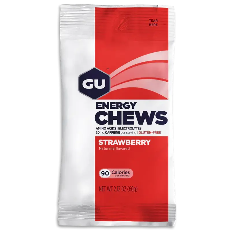 Gu Energy Chews Double Serving Bag - Strawberry 1