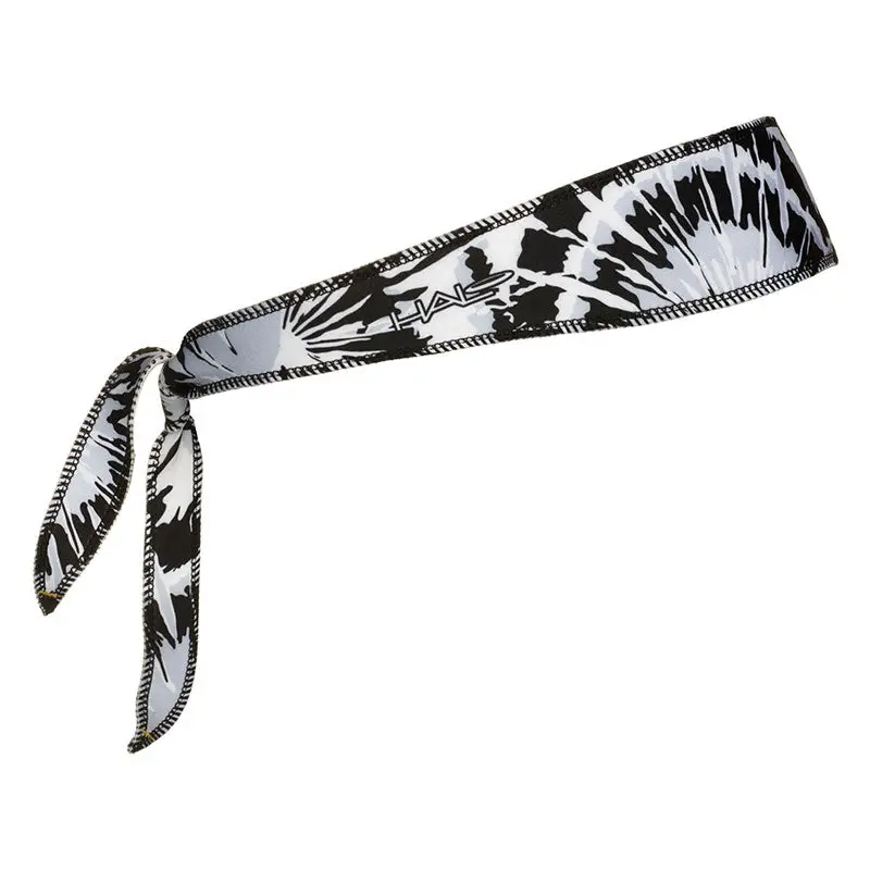 Halo I Tie Headband - Black Tie Dye 1