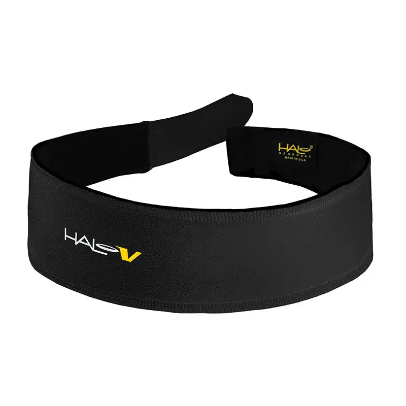 Halo V - Velcro Adjustable Headband - Black 1