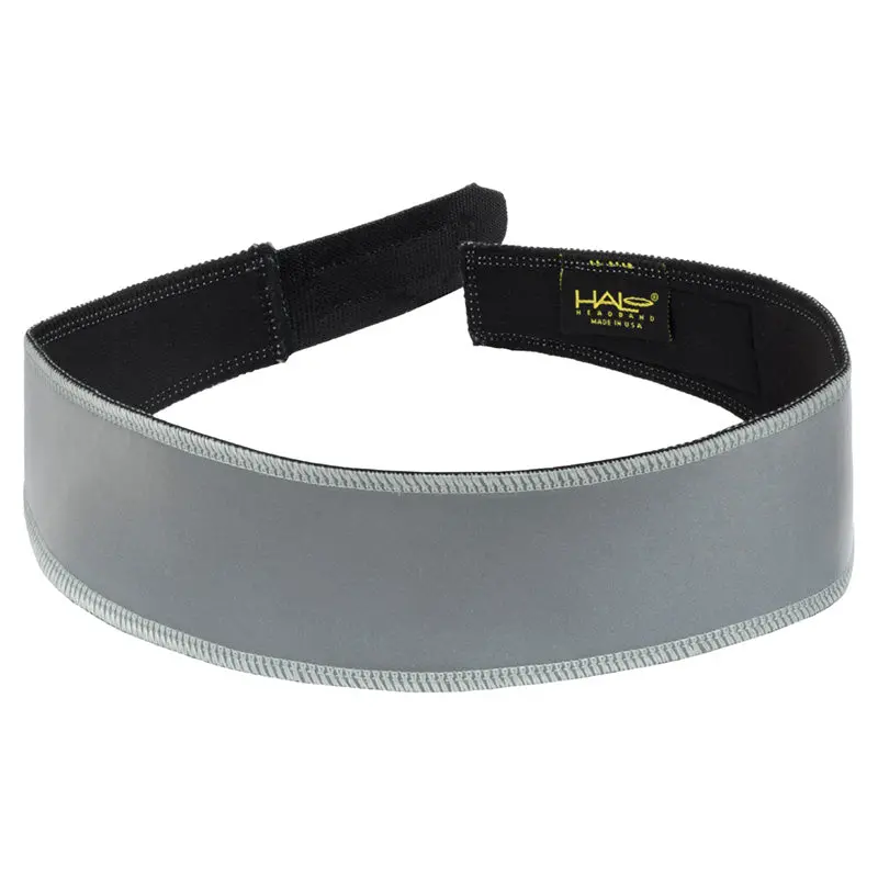 Halo V - Velcro Adjustable Headband - Reflective Silver 1