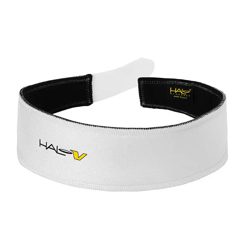 Halo V - Velcro Adjustable Headband - White 1
