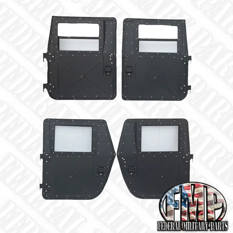 Hard X-Doors, Set Of 4, X-Style For Humvee Hmmwv M998 M997 M1043 M1045 10